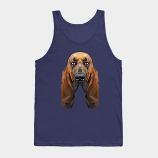 Bloodhound Low Poly Art Tank Top